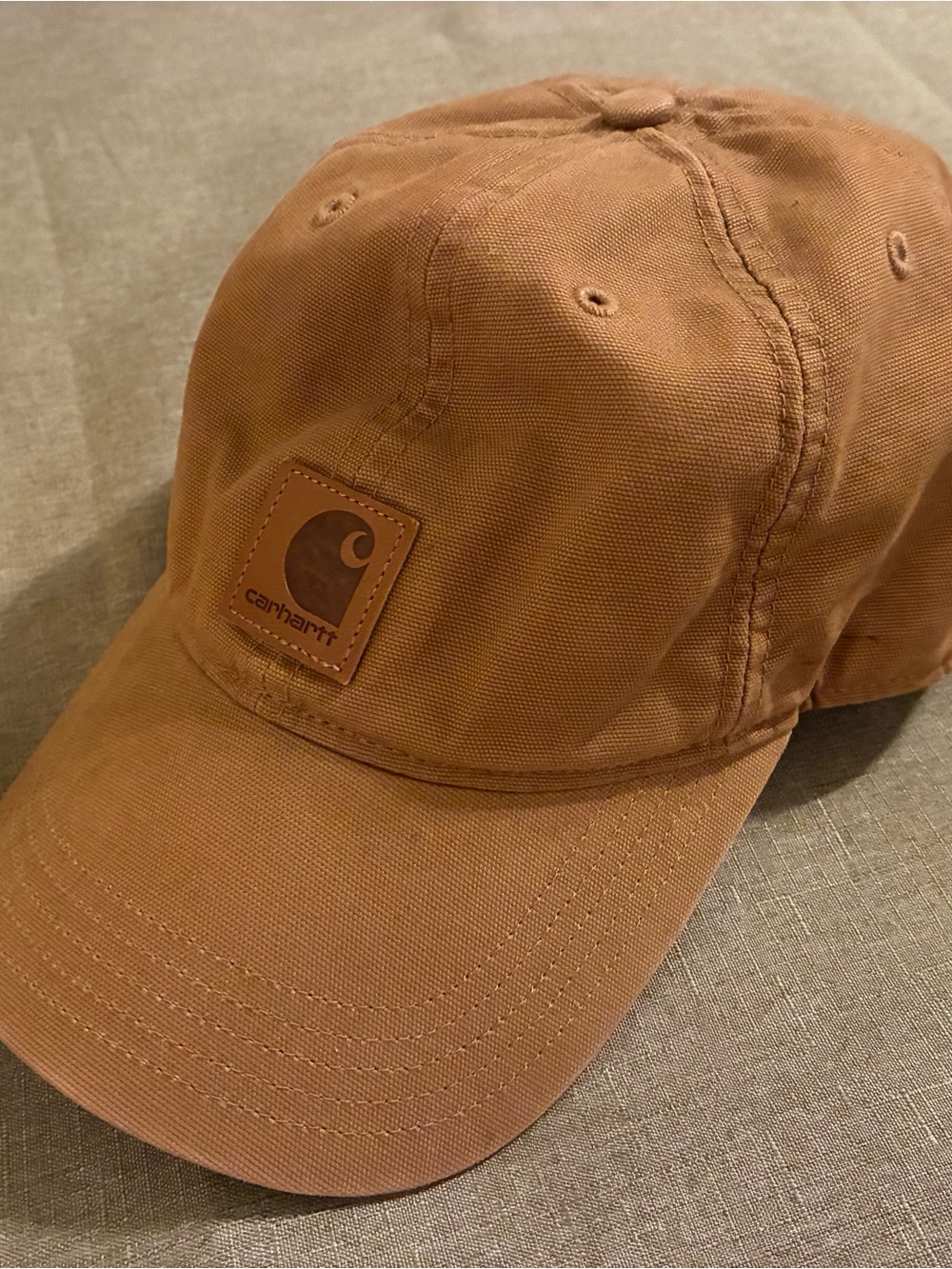 Carhartt Men's Odessa Cap in Classic Carhartt Brown Ball Cap Hat Outdoors Work